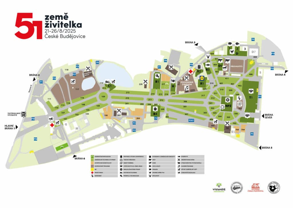 Mapa akce Země živitelka 2025