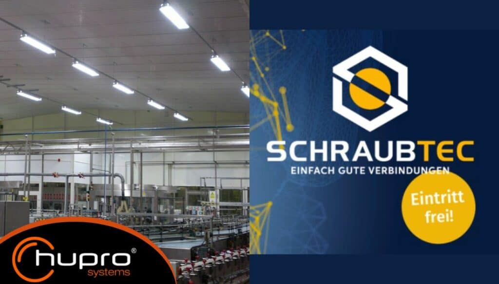 SchraubTec 2025 – regionální veletrh šroubových spojů a HUPRO SYSTEMS SE, výrobce obloukových montovaných ocelových hal