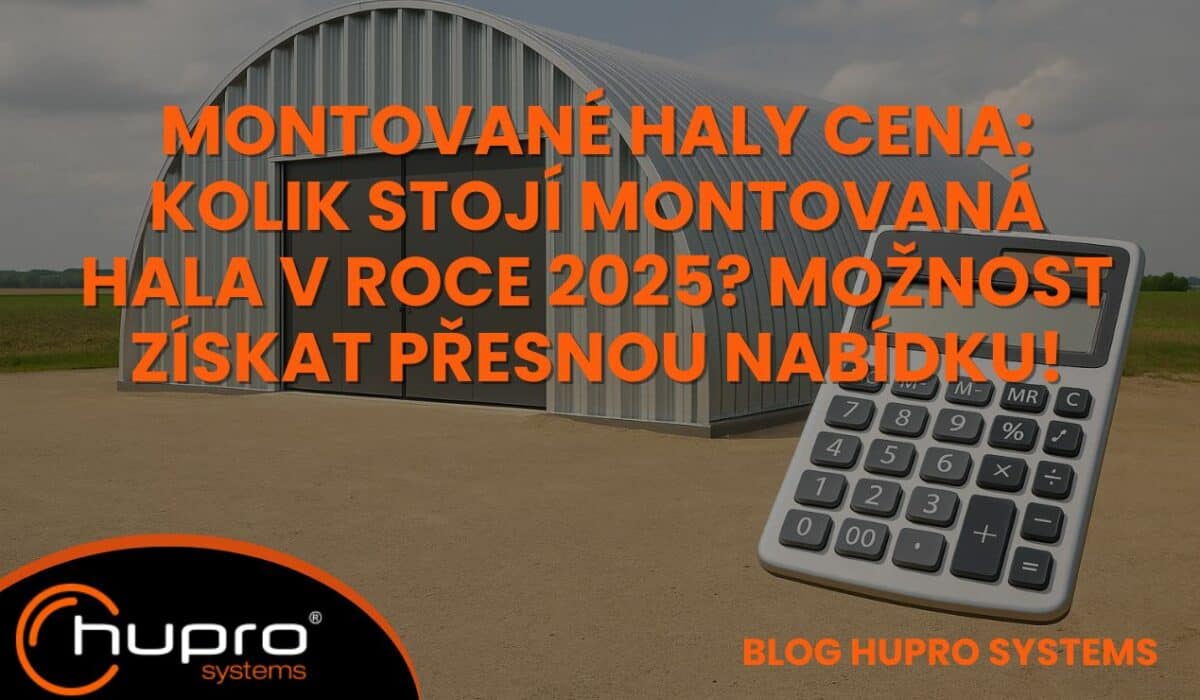 Montované haly cena – kalkulace nákladů na obloukovou montovanou ocelovou halu s možností získat cenovou nabídku.