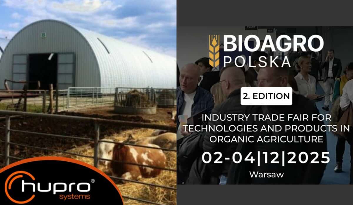 Bioagro polska 2025 ve Varšavě – veletrh ekologického zemědělství a zemědělská hala HUPRO.