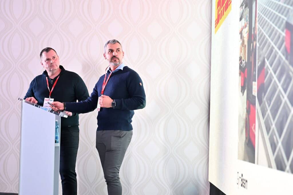 Prezentace na SLOVLOG Congress Bratislava – řečníci sdílejí případovou studii z logistiky a inovací v supply chain.