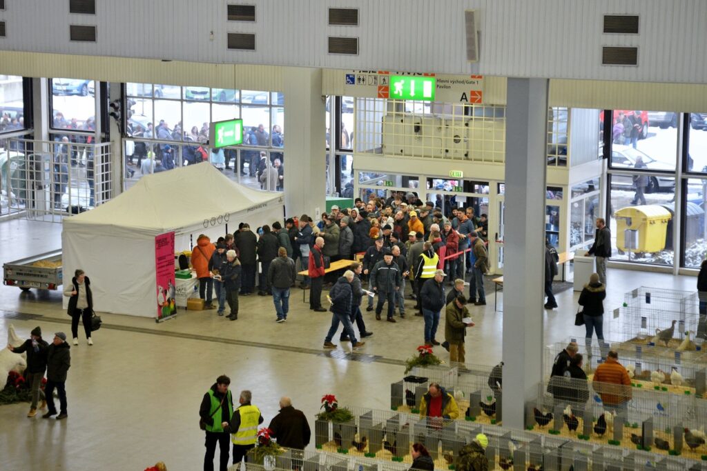 MORAVIA Brno – návštěvníci u vstupu