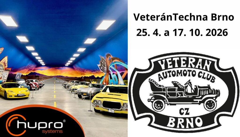 Náhledovka VeteránTechna Brno 2026 – výstavní hala s historickými automobily